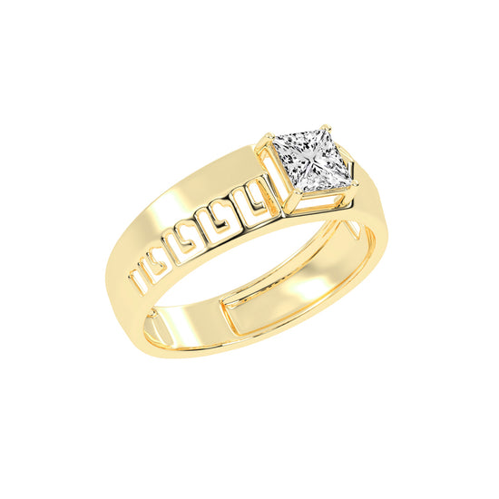 Elegant Spark 1.00Ct Princess Shape