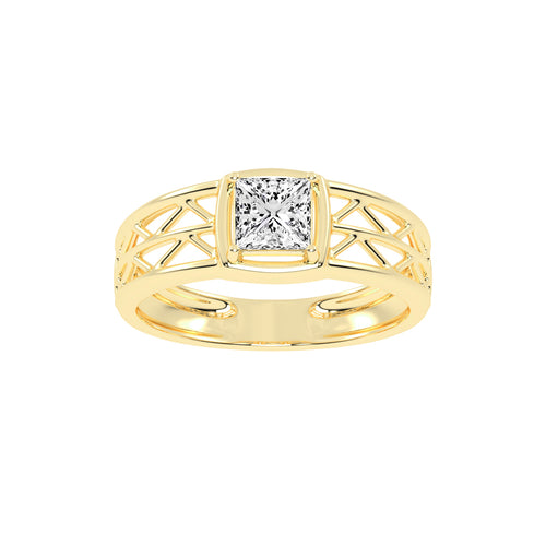 1.00Ct Princess Shape Solitaire