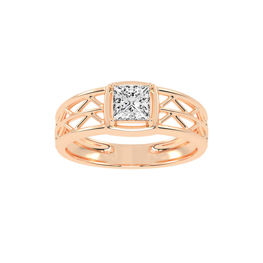 1.00Ct Princess Shape Solitaire