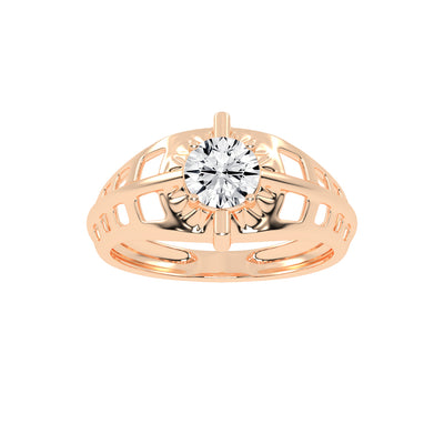Luxe Vertex 1.00Ct Round Shape Solitaire