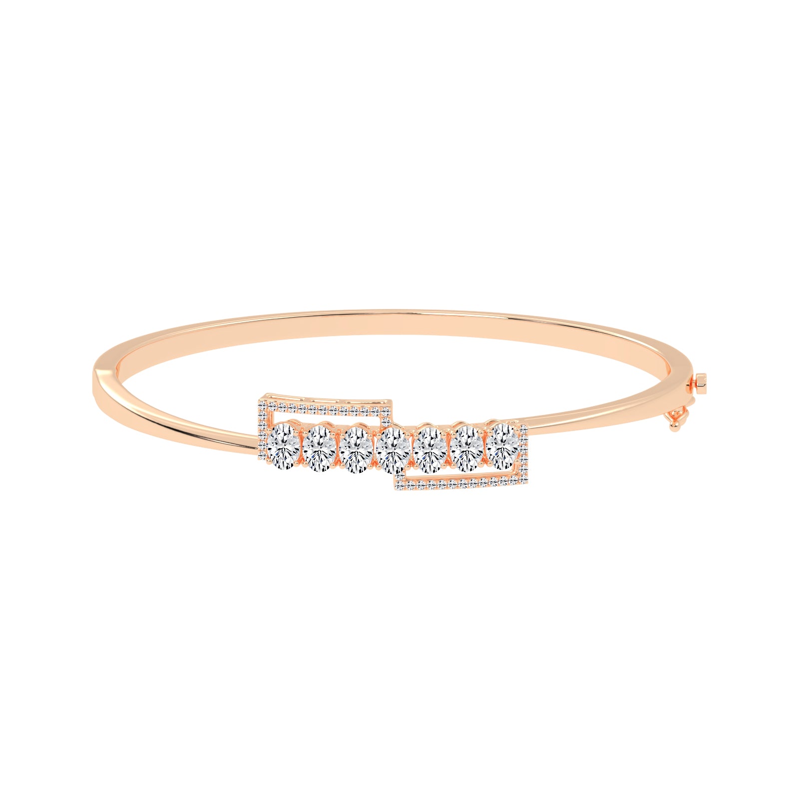 Briona Oval Cut Kada Lab Diamond Bracelet