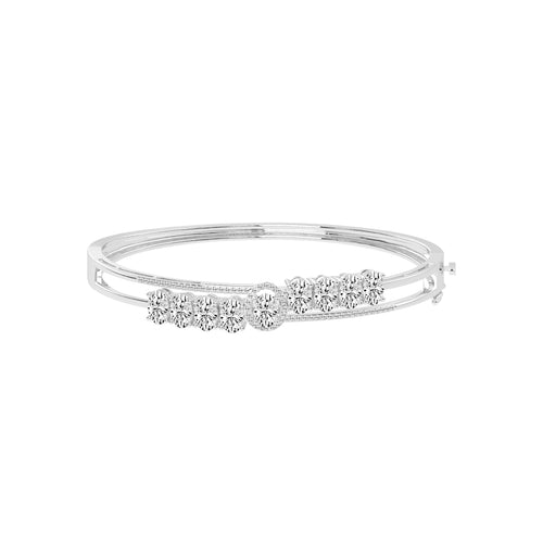 Zaria 425Ct Split Oval Cut Kada Lab Diamond Bracelet