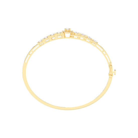 Zaria 425Ct Split Oval Cut Kada Lab Diamond Bracelet