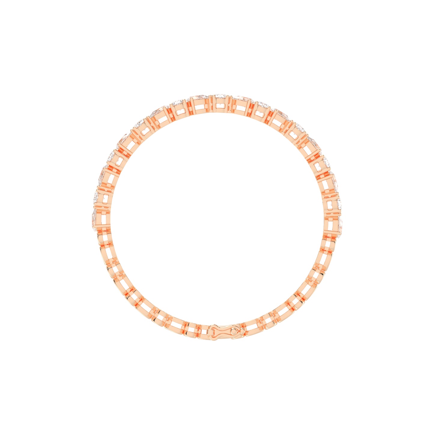 Lyra 5Ct Oval Cut Tennis Lab Diamond Bracelet