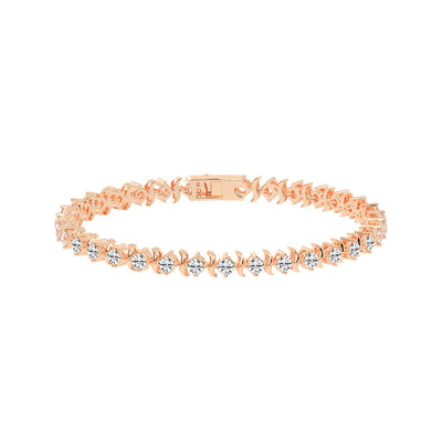 Lumina Charm Round Cut Delicate Lab Diamond Bracelet