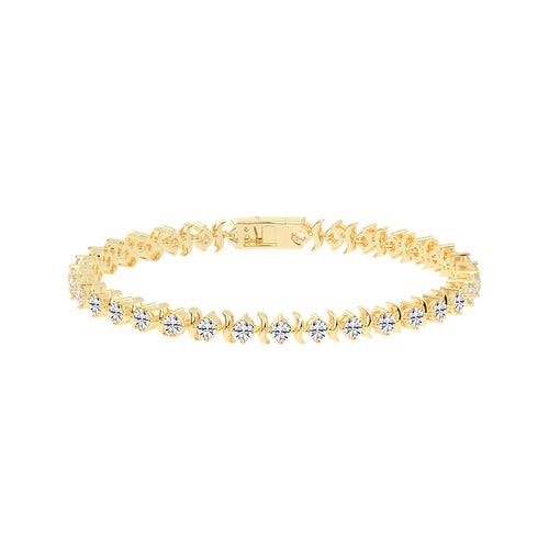 Lumina Charm Round Cut Delicate Lab Diamond Bracelet