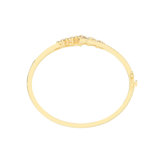 Arelis 375Ct Bypass Pear Cut Kada Lab Diamond Bracelet