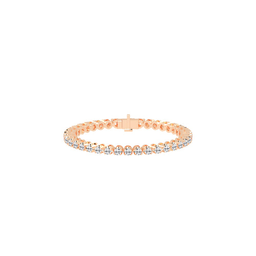 Eterna Shine 325Ct Bezel Setting Round Cut Delicate Lab Diamond Bracelet