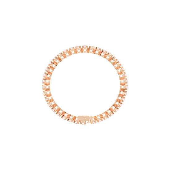 Eterna Shine 325Ct Bezel Setting Round Cut Delicate Lab Diamond Bracelet