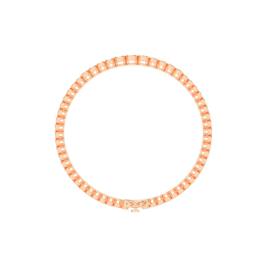 Livia 125Ct Bezel Round Cut Tennis Lab Diamond Bracelet
