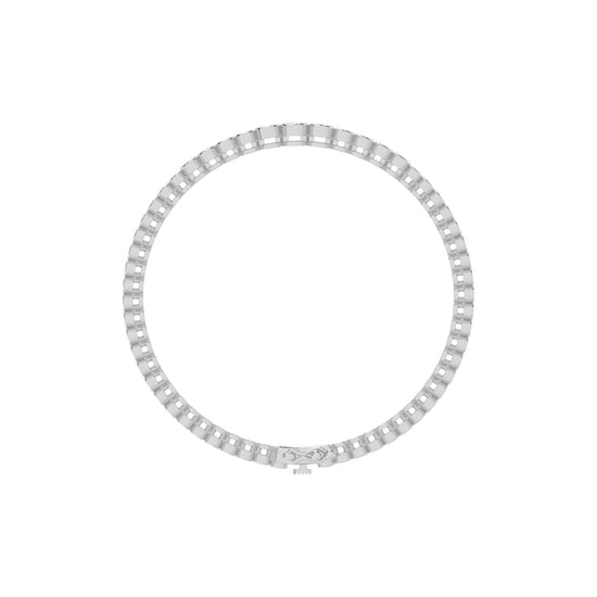 Livia 125Ct Bezel Round Cut Tennis Lab Diamond Bracelet