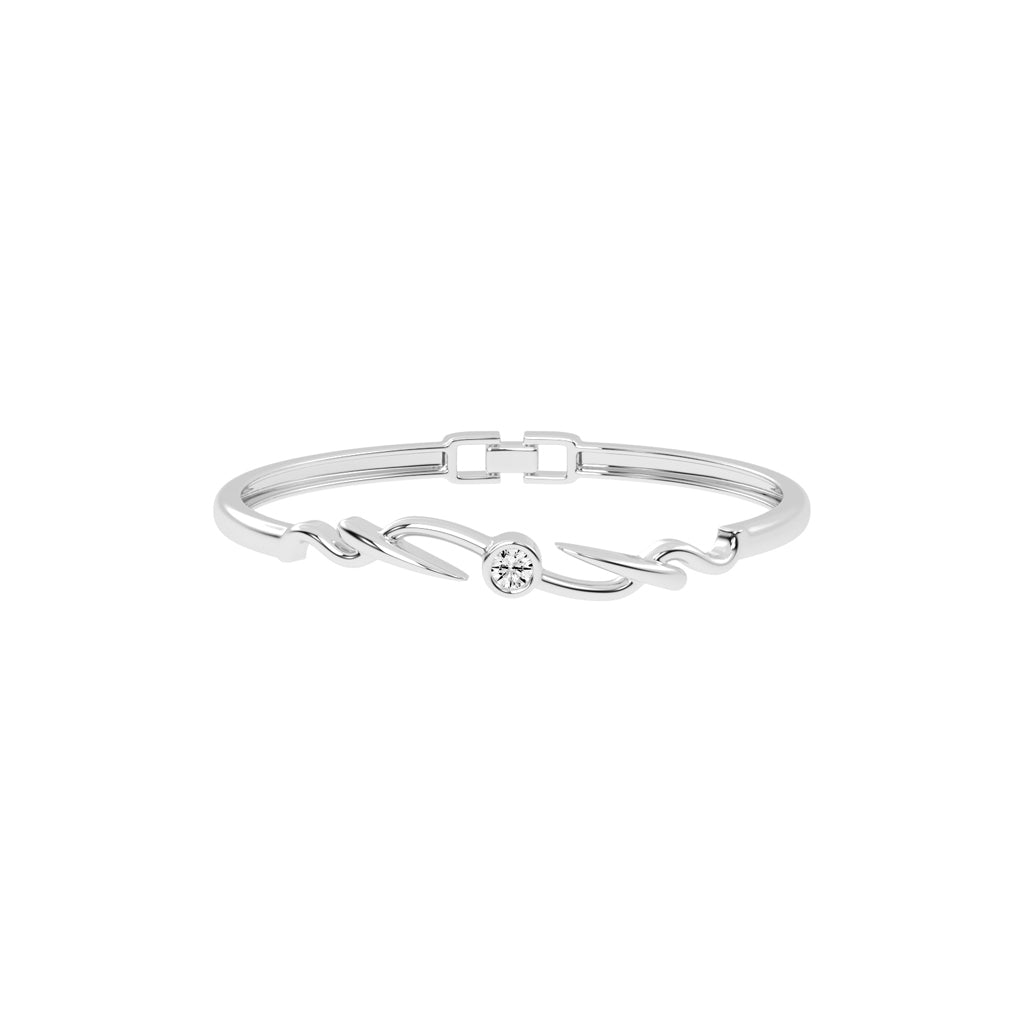 Ilyra Loop Round Cut Kada Lab Diamond Bracelet