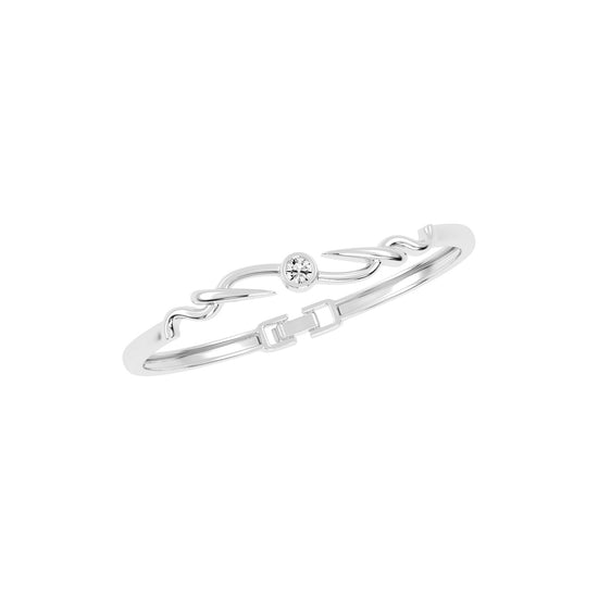 Vellia 050Ct Single Round Cut Kada Lab Diamond Bracelet