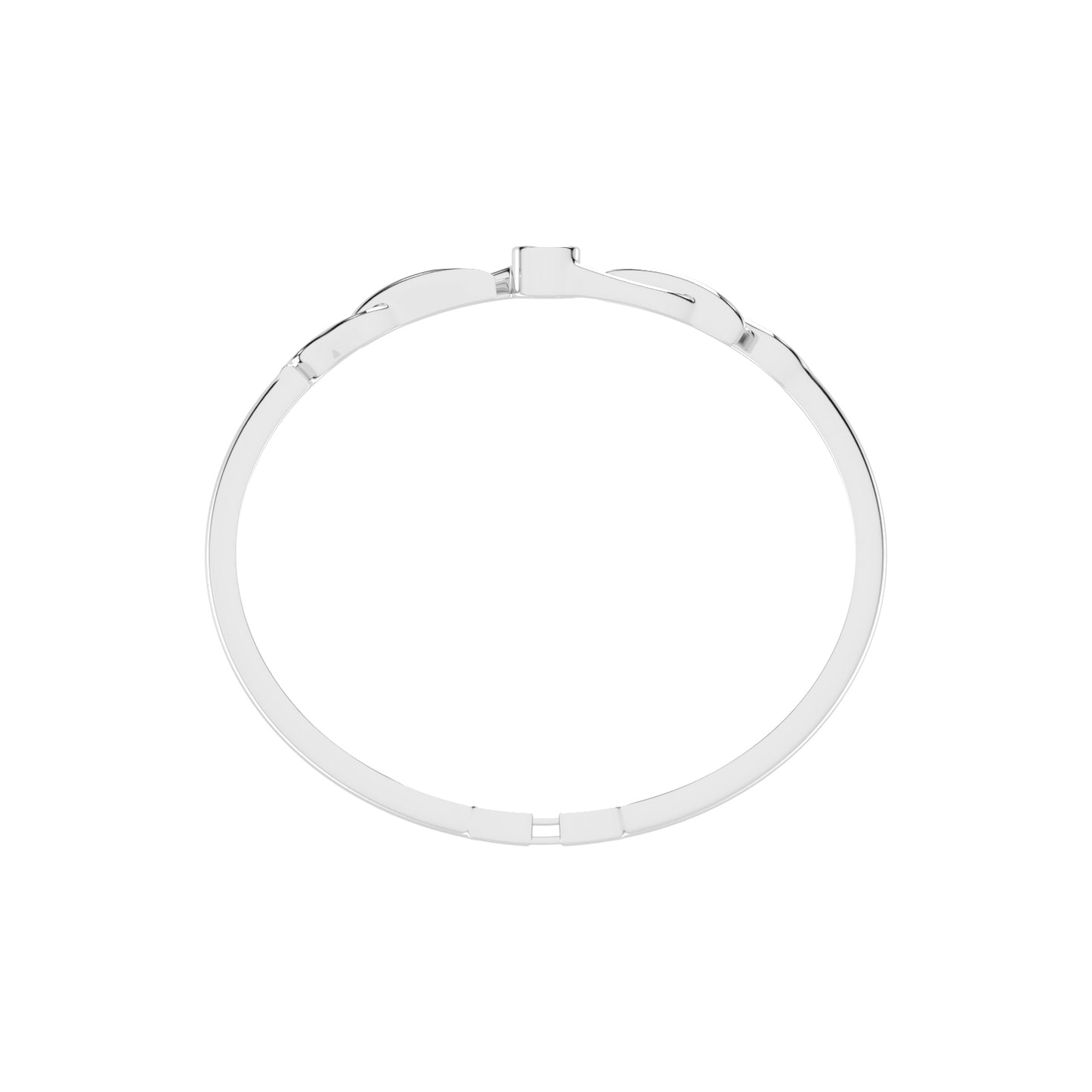Vellia 050Ct Single Round Cut Kada Lab Diamond Bracelet