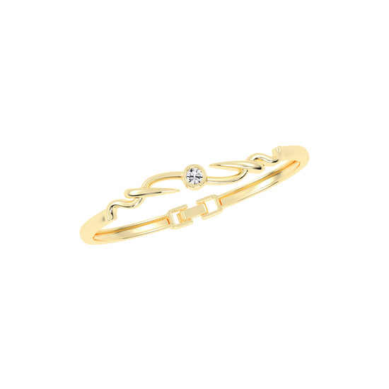 Vellia 050Ct Single Round Cut Kada Lab Diamond Bracelet
