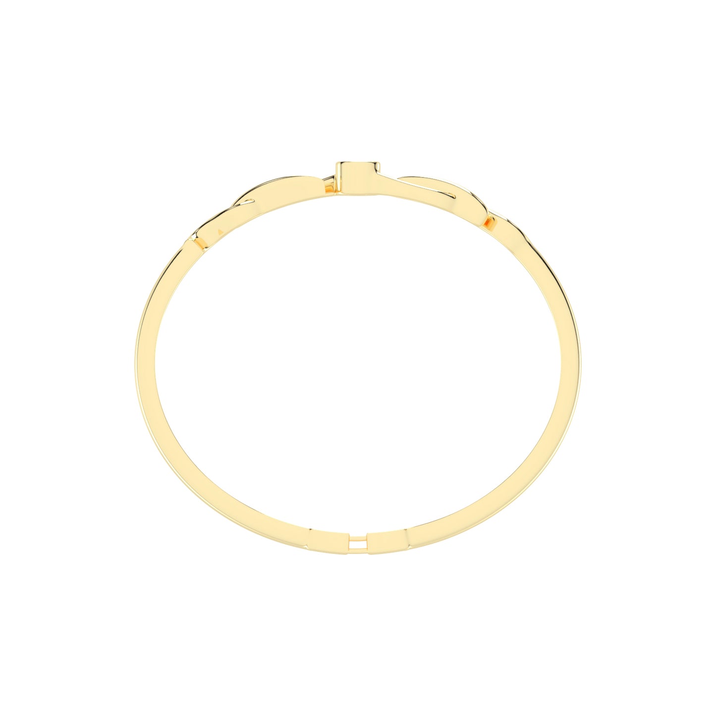Vellia 050Ct Single Round Cut Kada Lab Diamond Bracelet