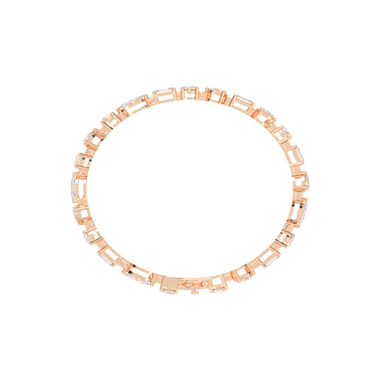 Atria 675Ct Miracle Setting Marquise Cut Fancy Lab Diamond Bracelet