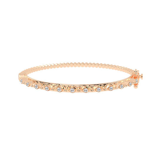 Mira Surface Round Cut Fancy Lab Diamond Bracelet