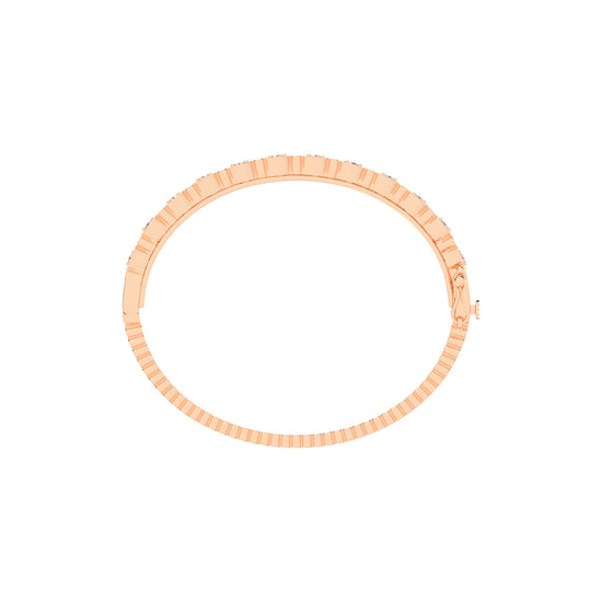 Mira Surface Round Cut Fancy Lab Diamond Bracelet