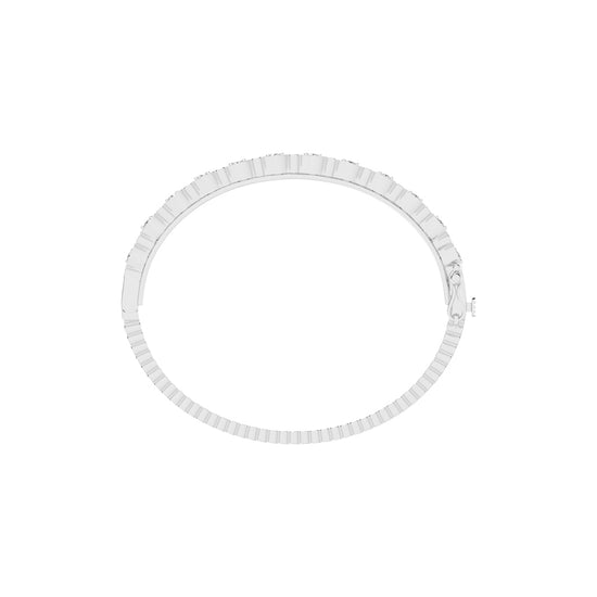 Mira Surface Round Cut Fancy Lab Diamond Bracelet