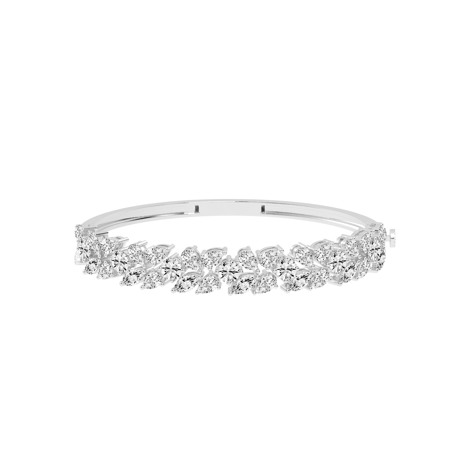 Marelle 105Ct Two Row Fancy Lab Diamond Bracelet