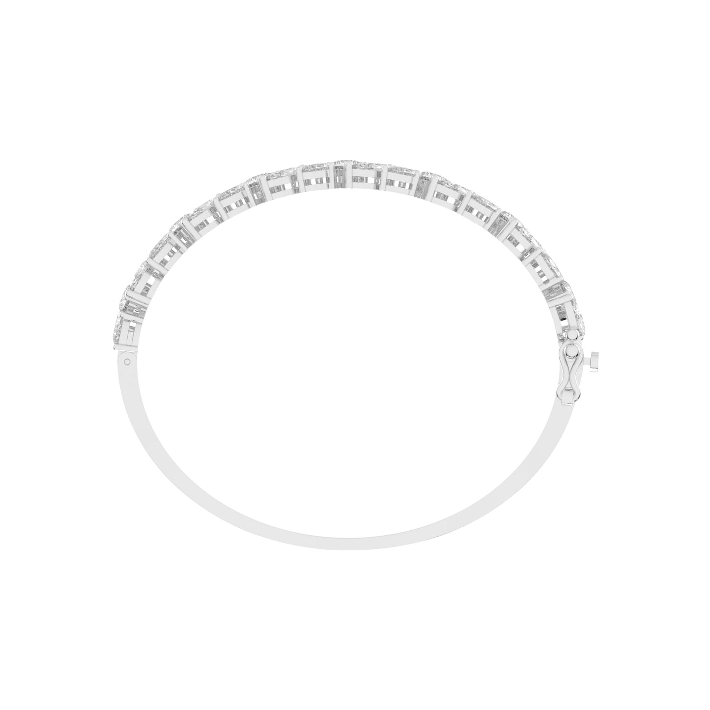 Marelle 105Ct Two Row Fancy Lab Diamond Bracelet