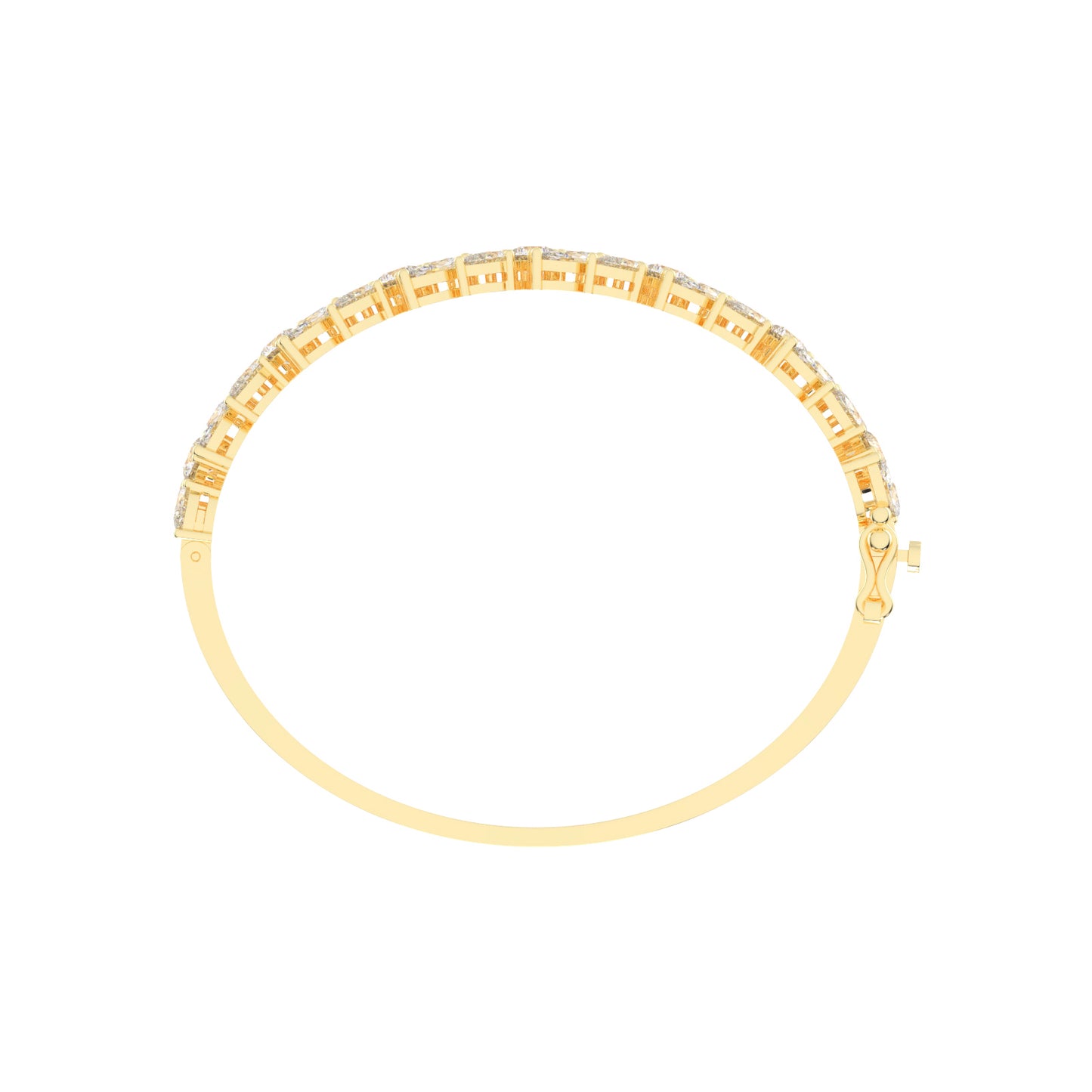Marelle 105Ct Two Row Fancy Lab Diamond Bracelet