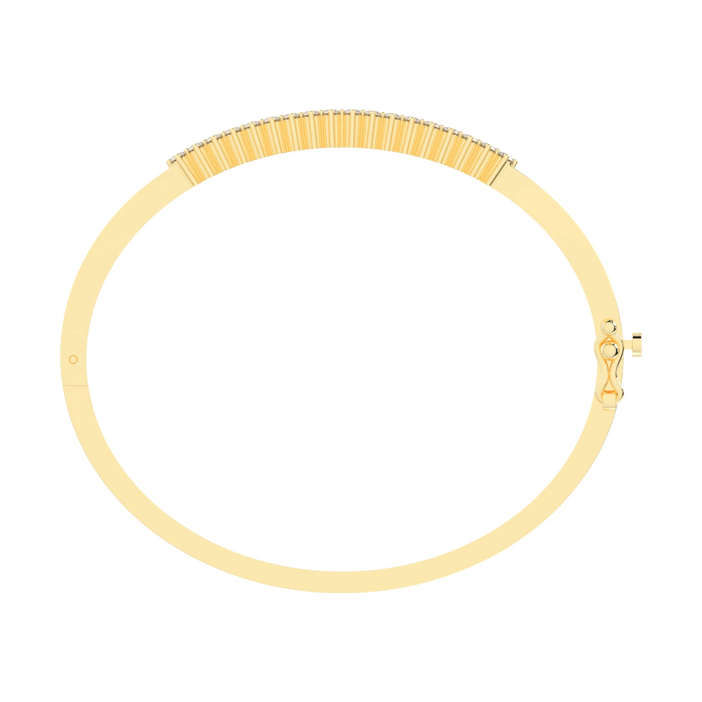 Miri 125Ct Two Row Round Cut Kada Lab Diamond Bracelet