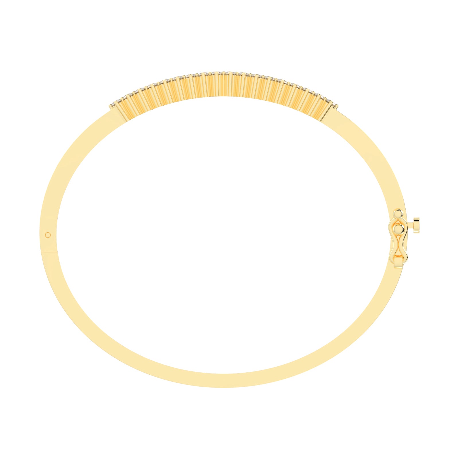 Miri 125Ct Two Row Round Cut Kada Lab Diamond Bracelet