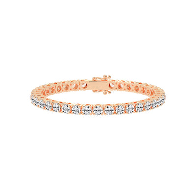 Fiara 115Ct Shared Prong Round Cut Tennis Lab Diamond Bracelet