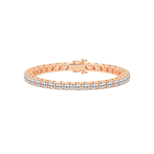 Fiara 115Ct Shared Prong Round Cut Tennis Lab Diamond Bracelet