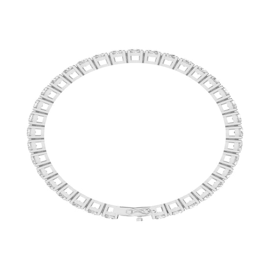 Fiara 115Ct Shared Prong Round Cut Tennis Lab Diamond Bracelet