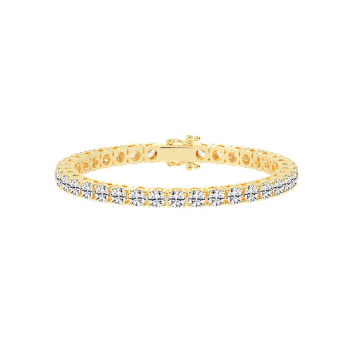 Fiara 115Ct Shared Prong Round Cut Tennis Lab Diamond Bracelet
