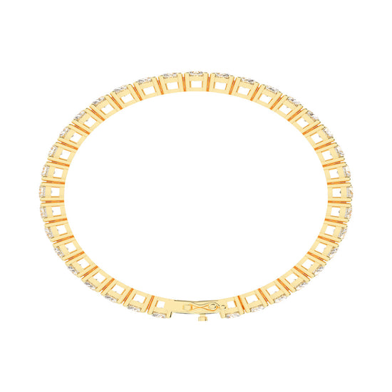 Fiara 115Ct Shared Prong Round Cut Tennis Lab Diamond Bracelet