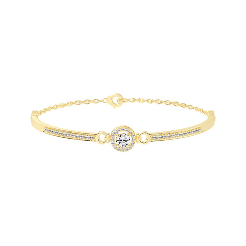 Calia Double Round Cut Kada Lab Diamond Bracelet