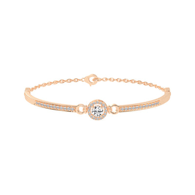 Calia Double Round Cut Kada Lab Diamond Bracelet