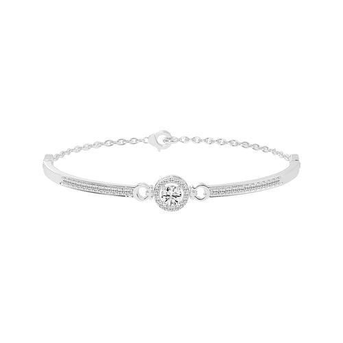 Calia Double Round Cut Kada Lab Diamond Bracelet