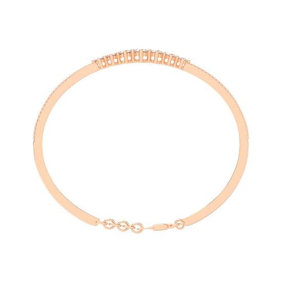 Zaira 15Ct Round Cut Kada Lab Diamond Bracelet