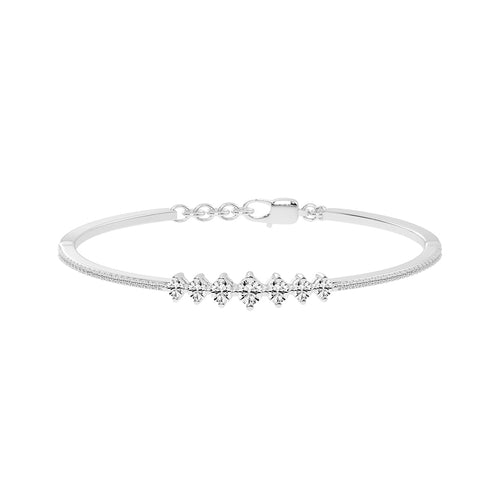 Zaira 15Ct Round Cut Kada Lab Diamond Bracelet