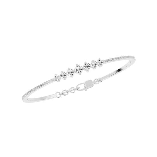 Zaira 15Ct Round Cut Kada Lab Diamond Bracelet