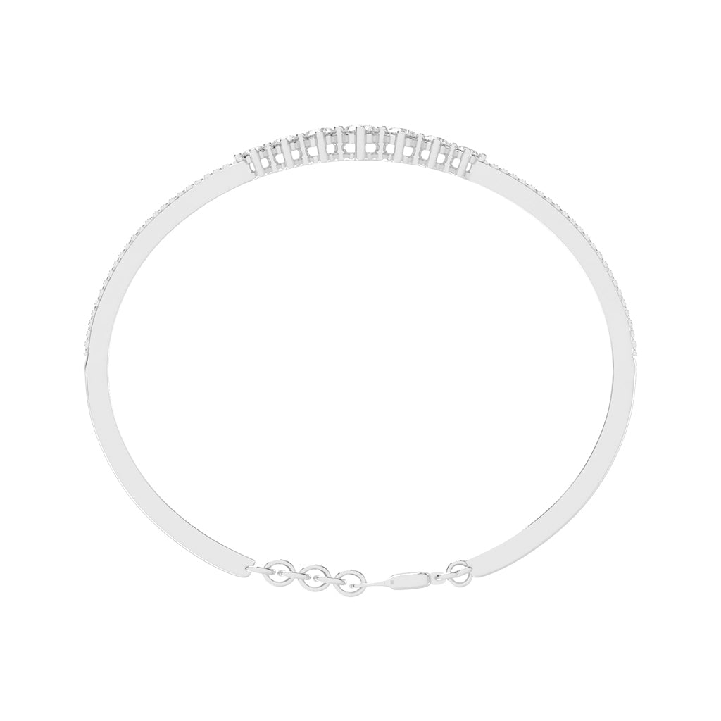 Zaira 15Ct Round Cut Kada Lab Diamond Bracelet