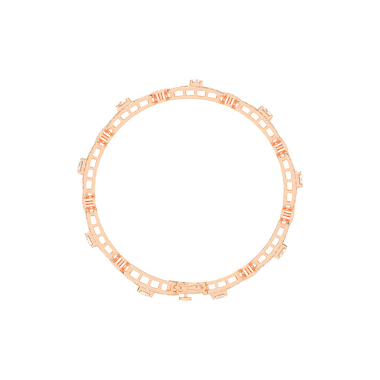 Lumin 375Ct Round Cut Fancy Lab Diamond Bracelet