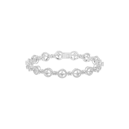 Anya 325Ct Studded Round Cut Fancy Lab Diamond Bracelet