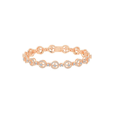 Anya 325Ct Studded Round Cut Fancy Lab Diamond Bracelet