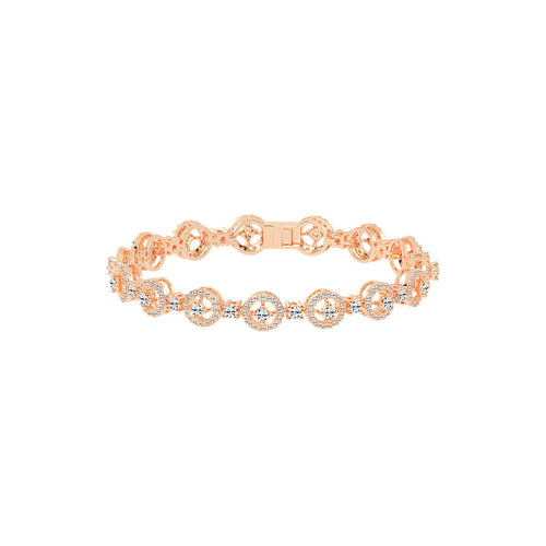 Anya 325Ct Studded Round Cut Fancy Lab Diamond Bracelet