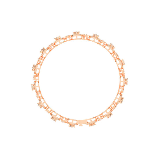 Anya 325Ct Studded Round Cut Fancy Lab Diamond Bracelet