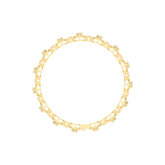 Anya 325Ct Studded Round Cut Fancy Lab Diamond Bracelet