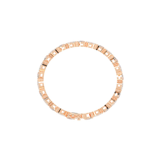 Rinna 375Ct Shared Setting Fancy Lab Diamond Bracelet