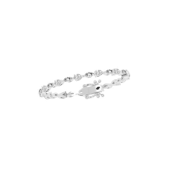 Rinna 375Ct Shared Setting Fancy Lab Diamond Bracelet