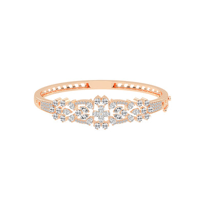 Sienna 375Ct Marquise Cut Kada Lab Diamond Bracelet